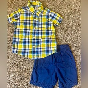 EUC Carter’s 18 Month Shirt and Short Set